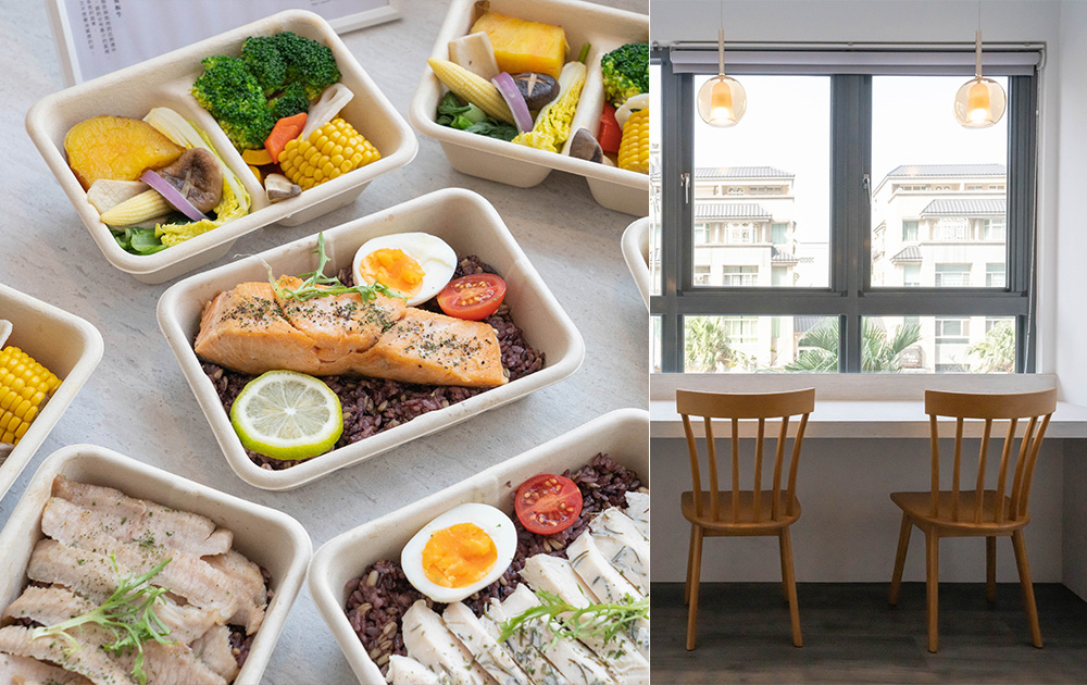 上班族外送午餐吃這個！新竹結合小超市概念的健康餐盒外帶便當店，內用空間美得像咖啡廳